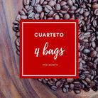 Cuarteto Coffee Subscription: 4 Bags Per Month - Chapín Coffee