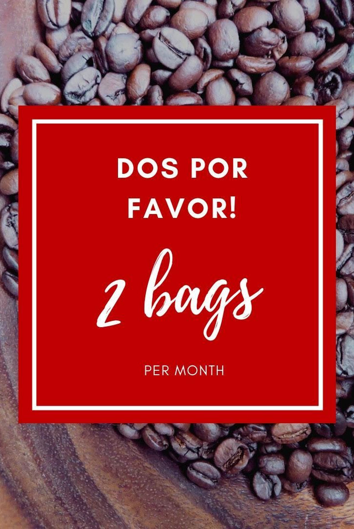 Dos Por Favor! Monthly Subscription: 2 Bags - Chapín Coffee